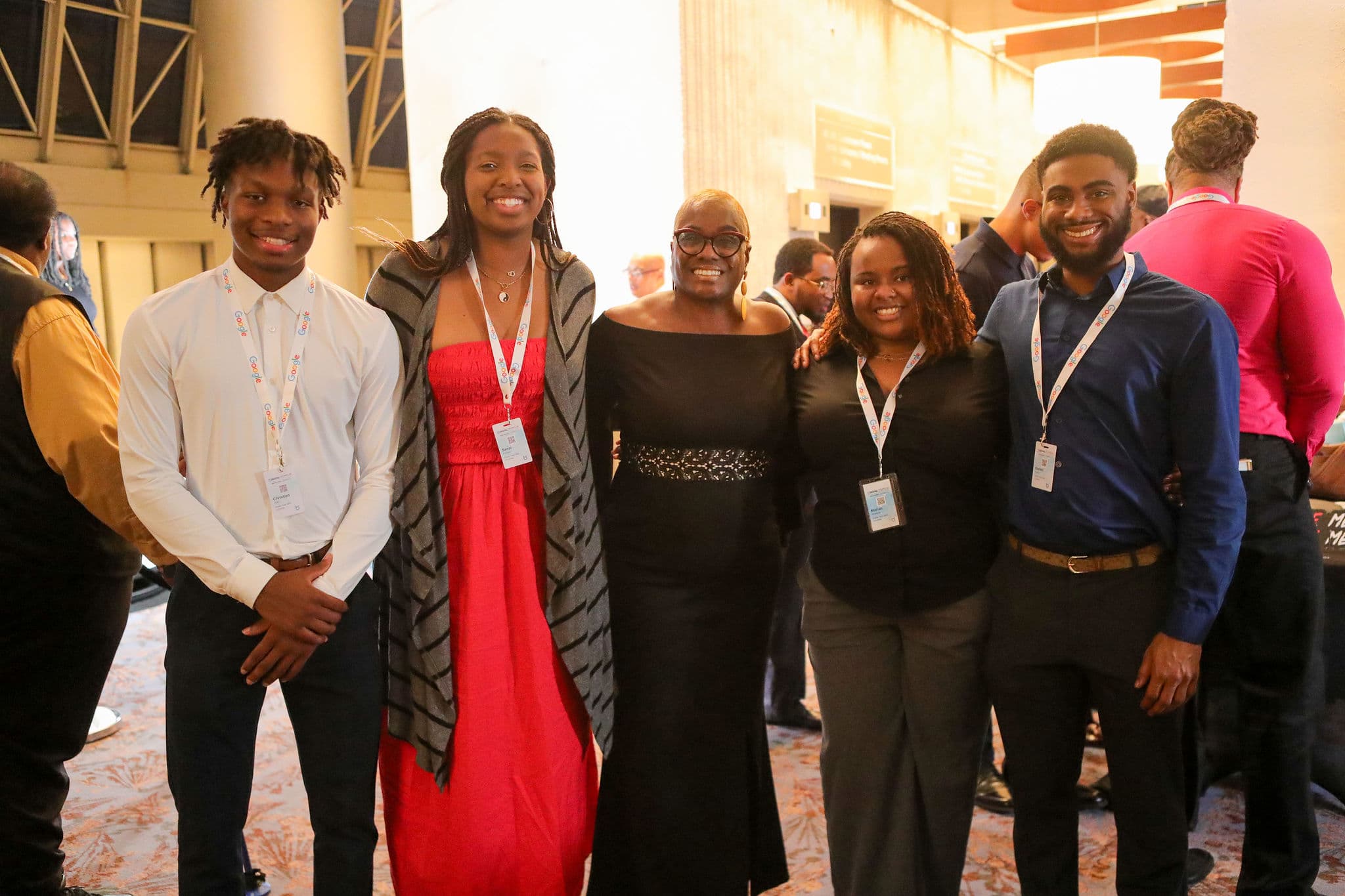 Students celebrating at the BDPA banquet